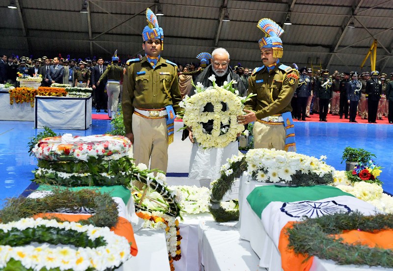 PM Modi pays tribute to slain CRPF soldiers