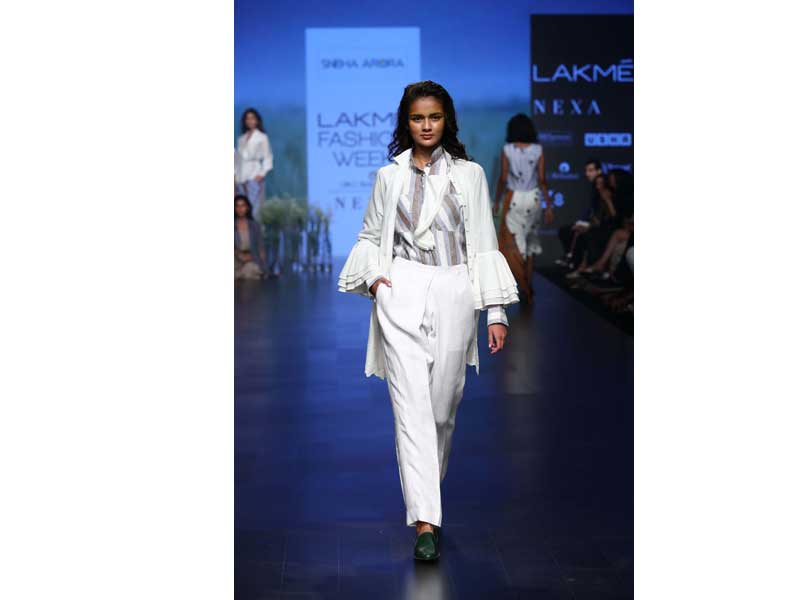 LFW: Sneha Arora showcases her collection on first day