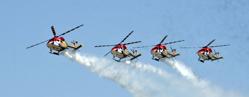 Visitors witness the last day of Aero India Show