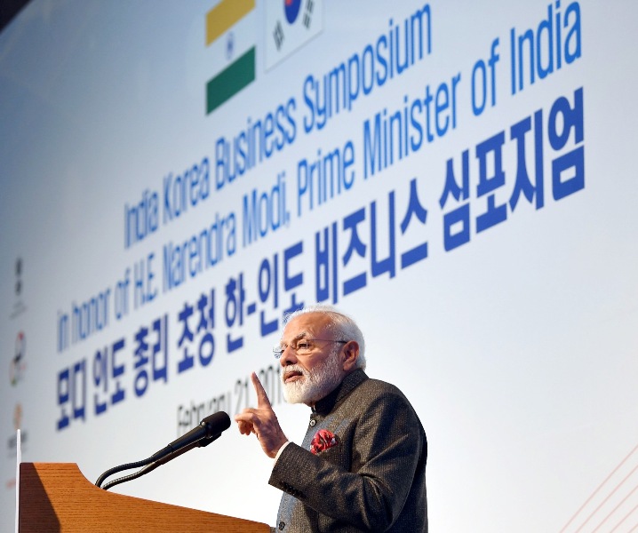 Prime Minister Narendra Modi in South Korea
