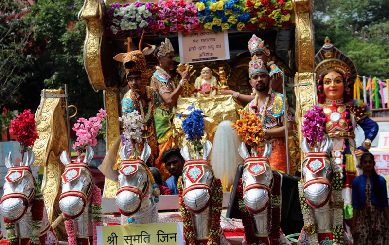 People celebrate Mahaveer Jayanti in Bengaluru