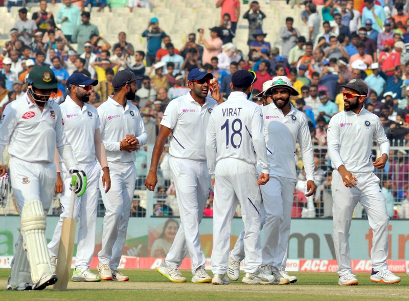 Indian team clinch Pink Test match