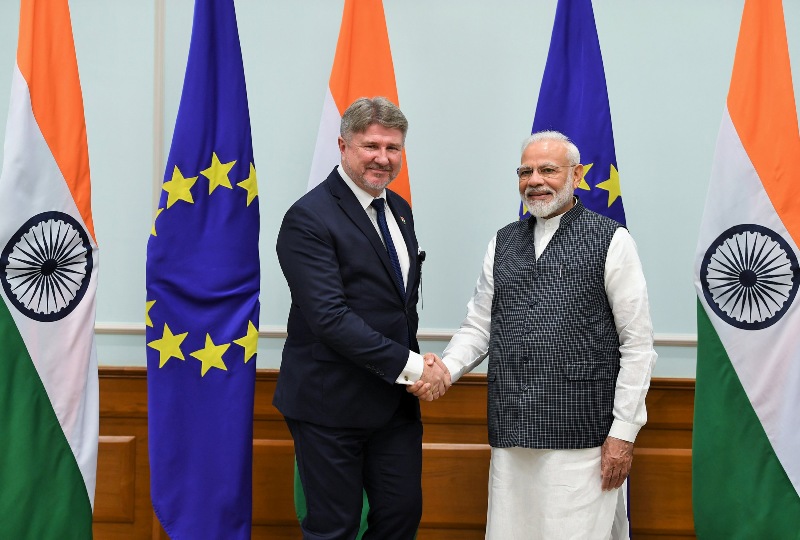 European Union delegation members meet PM Narendra Modi 