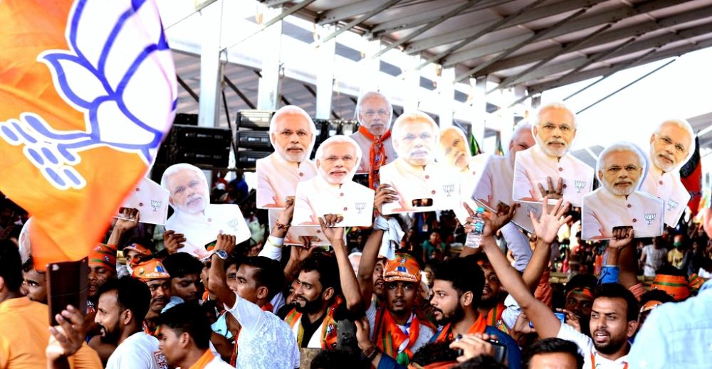 PM Narendra Modi addresses rally at brigade in Kolkata