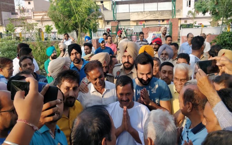 Arvind Kejriwal campaigns in Punjab