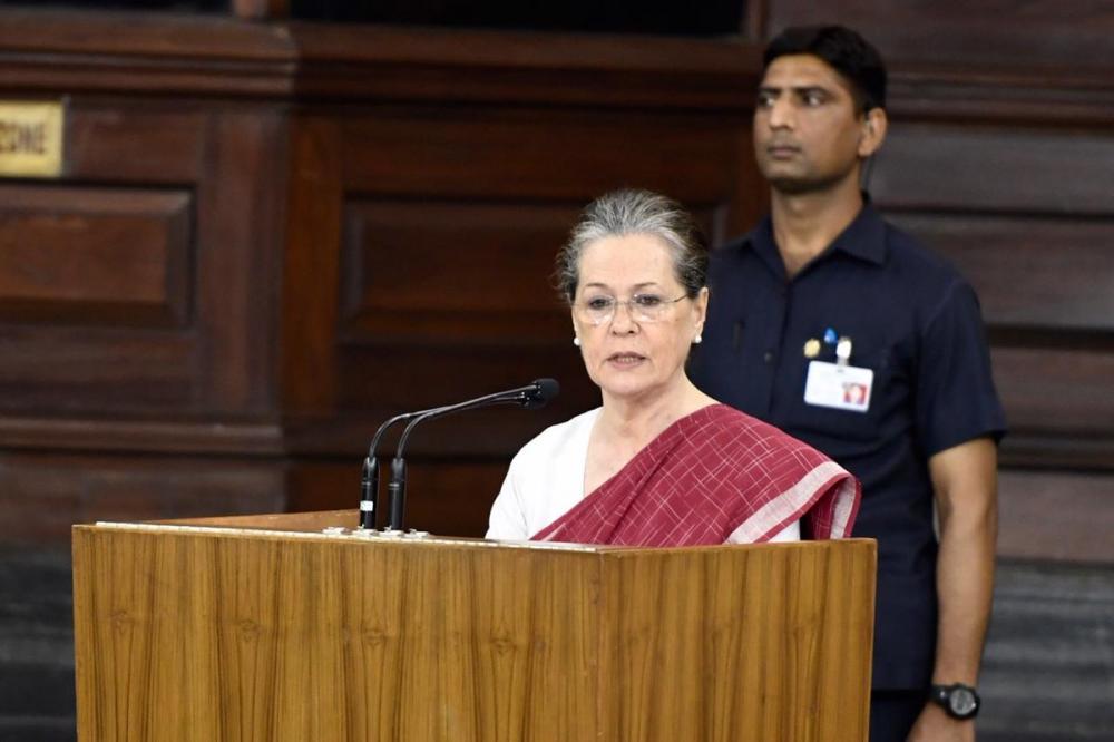 Sonia Gandhi addresses Congress Parliamentary Party