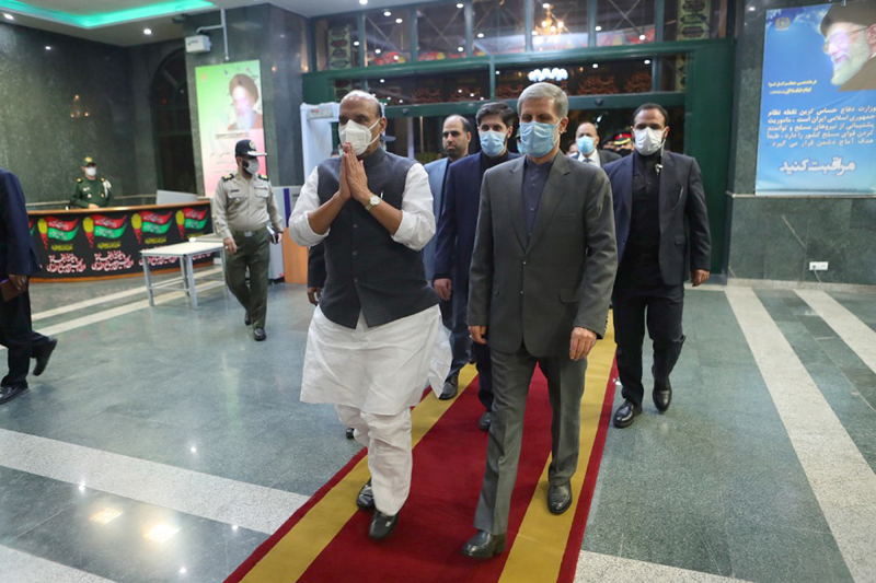 Rajnath Singh visits Tehran