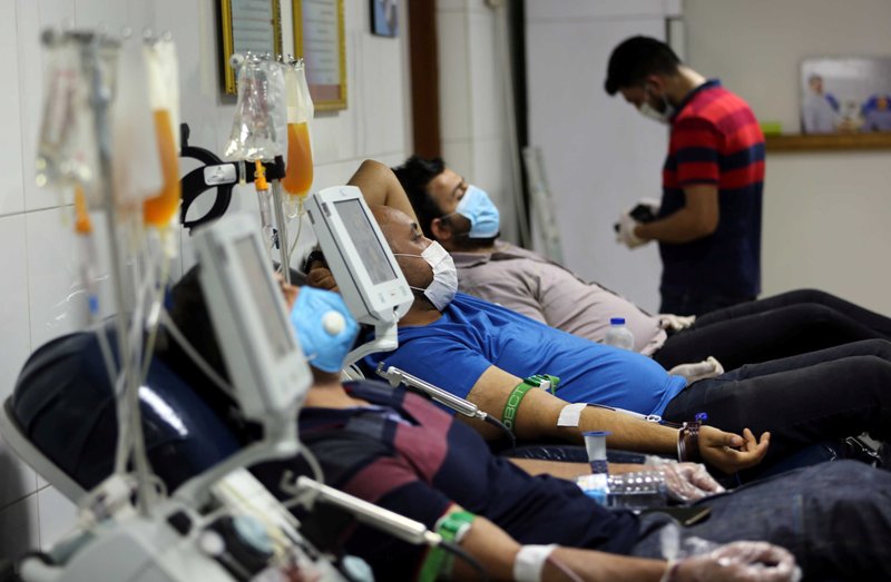 Plasma donation in Baghdad