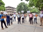 Journalists protest retrenchments in Indian media industry in Chandigarh