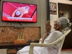 PM Modi's mother Hiraba watches live telecast of foundation laying ceremony of Ram temple in Ayodhya