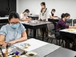 People learn traditional Chinese painting in Kuala Lumpur