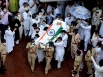 Mortal remains of Pandit Jasraj taken for cremation at Mumbai's Varsova