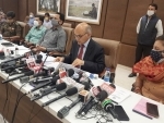 State Election Commissioner K K Sharma, Chief Electoral Officer Hridesh Kumar address joint press conference in Jammu