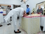 PM Narendra Modi pays tribute to Pranab Mukherjee