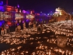 Ayodhya night on the eve of Ram Temple ground breaking ceremony
