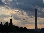 US: A plane flies over the National Mall