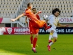 North Macedonia and Armenia in action during a UEFA Nations League group football match