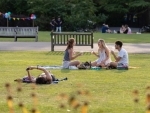 London: People enjoy leisure time at Regents Park