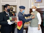Rajnath Singh makes contribution to Armed Forces Flag Day Fund