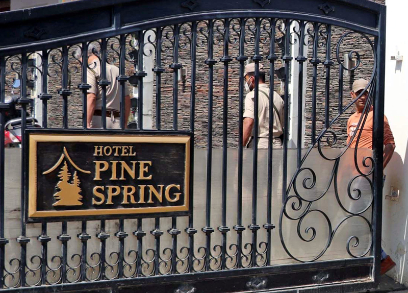 Sleuths of National Investigation Agency raided hotel “ Pine Spring”