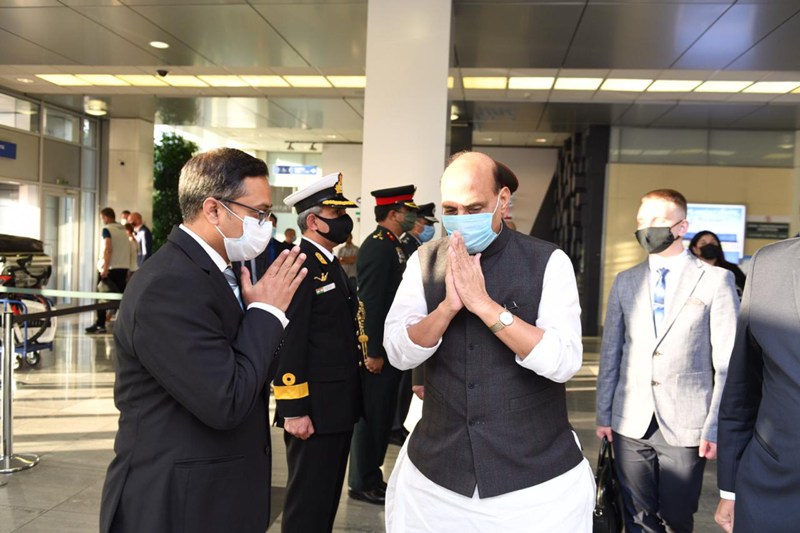 Defence Minister Rajnath Singh in Moscow