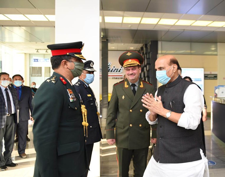 Defence Minister Rajnath Singh in Moscow