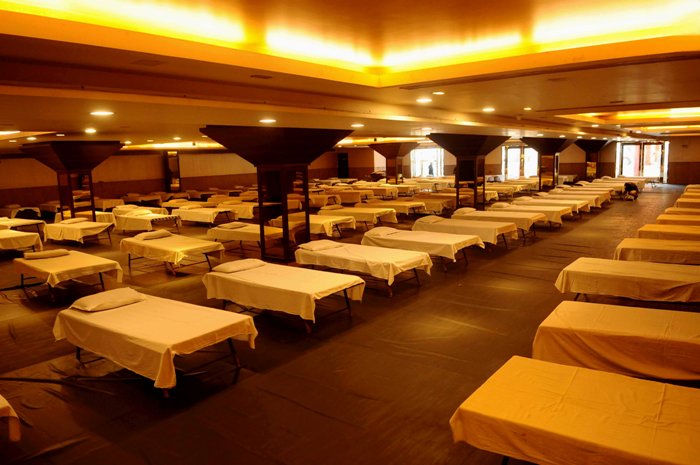 Banquet hall converted into isolation ward for COVID-19 patients in Delhi