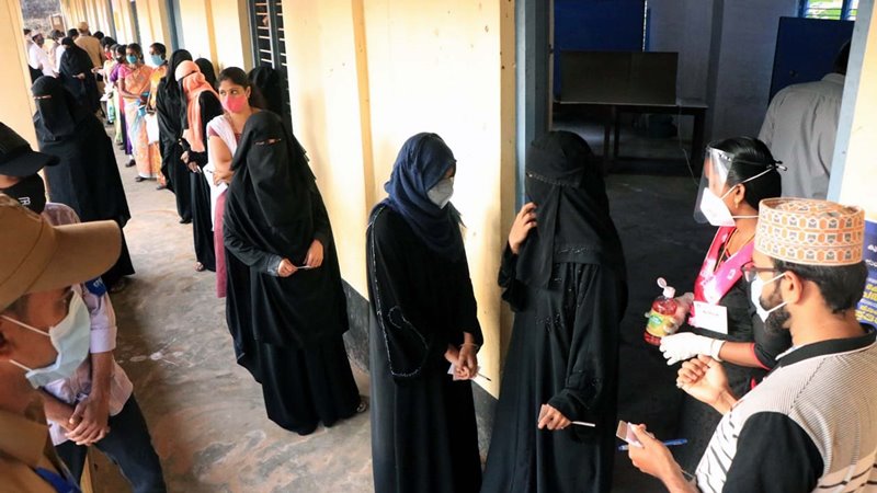 Polling in Kerala's Local Body underway