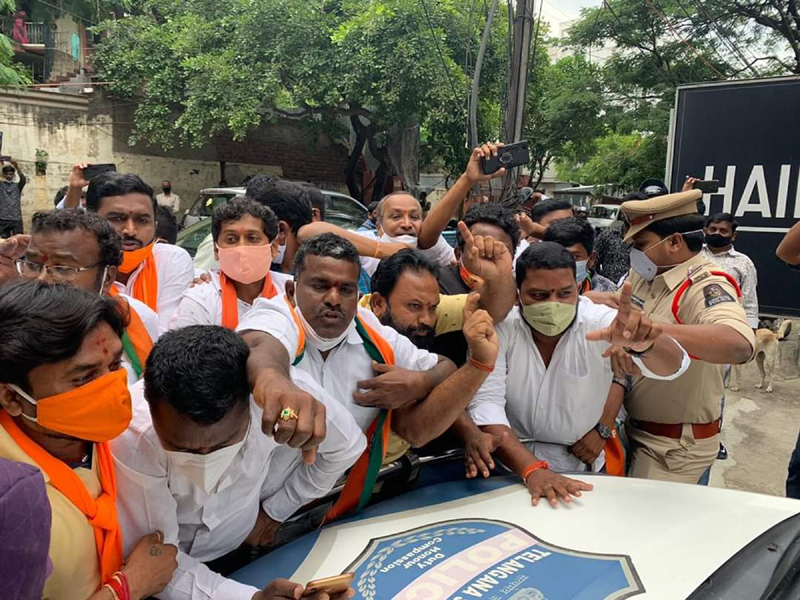 Police arrest Telangana BJP President Bandi Sanjay Kumar