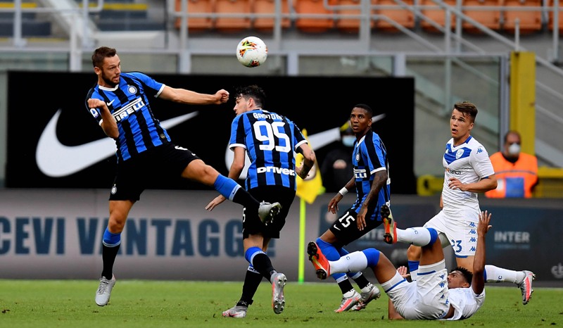 Serie A football match between FC Inter and Brescia in Milan