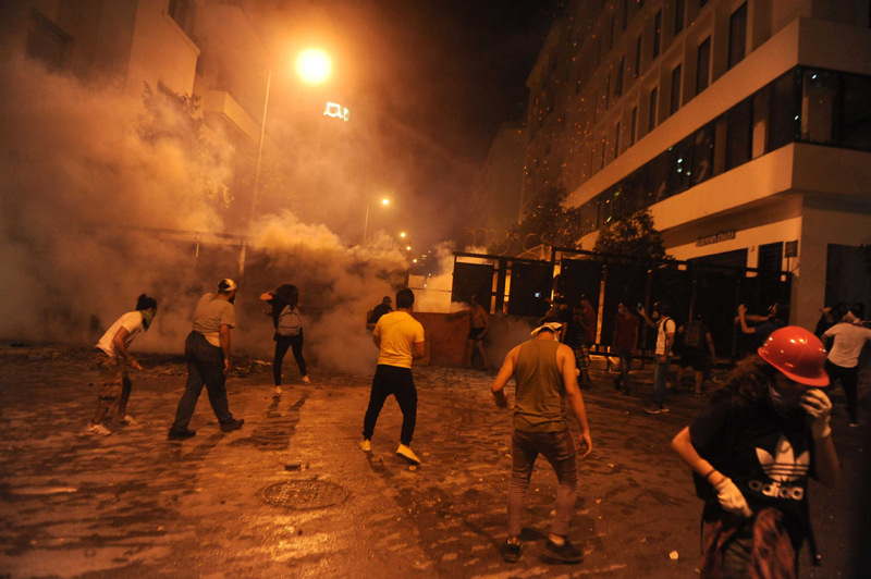 Protest erupts in Beirut