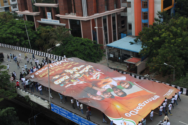 Karnataka Youth Congress holds Rozgar Do rally in Bengaluru