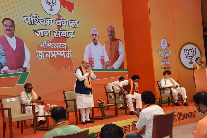 Amit Shah addresses West Bengal Jan-Samwad virtual rally