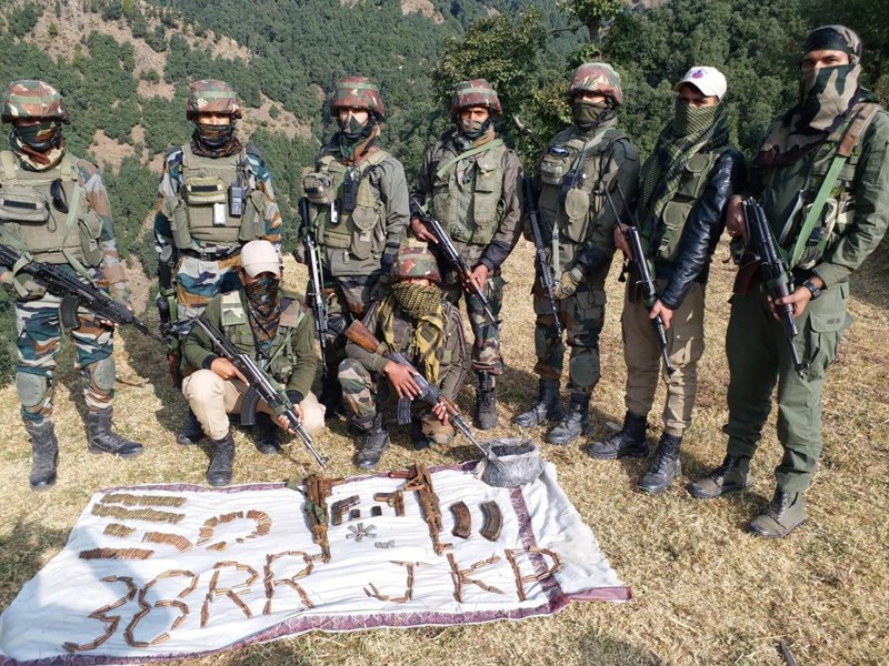 Arms and ammunition recovered in Kashmir’s Rajouri