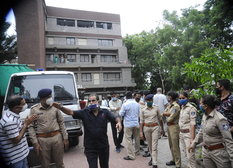 Fire at Covid-19 hospital in Ahmedabad