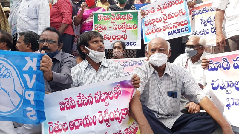 Left protests against Centre’s farm laws
