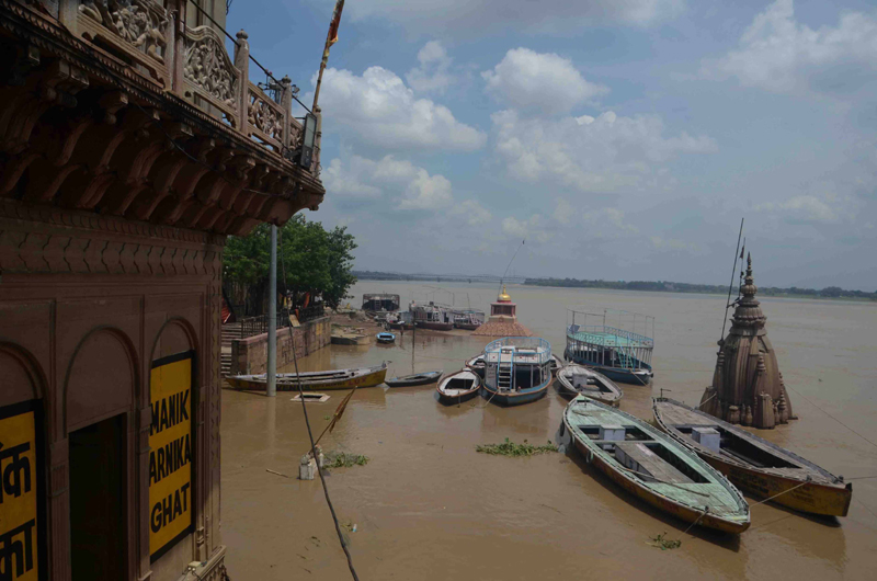 View of Varanasi Ganga ghat