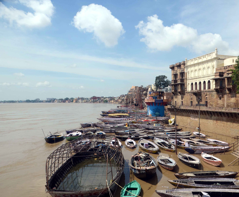 View of Varanasi Ganga ghat