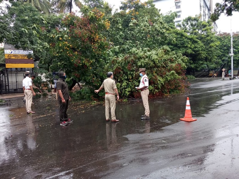 Water logging due to rain in Hyderabad