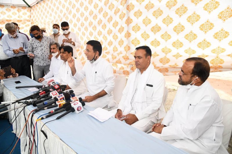 Congress press conference in Jaipur