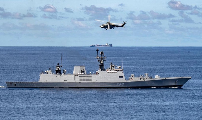 Passage exercise with Indian Navy in the Indian Ocean
