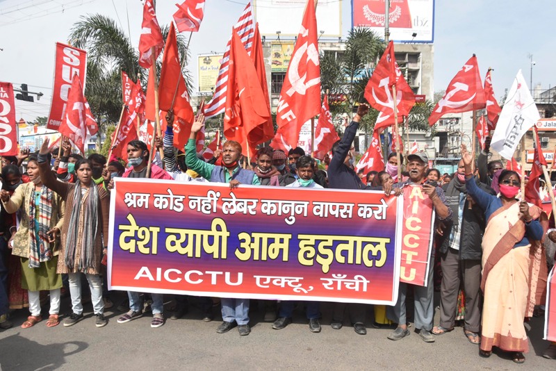 Bharat Bandh called by central trade unions against Centre’s policies
