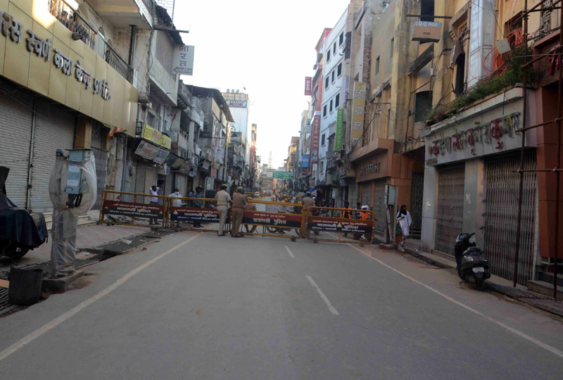 Glimpse of lockdown in Varanasi