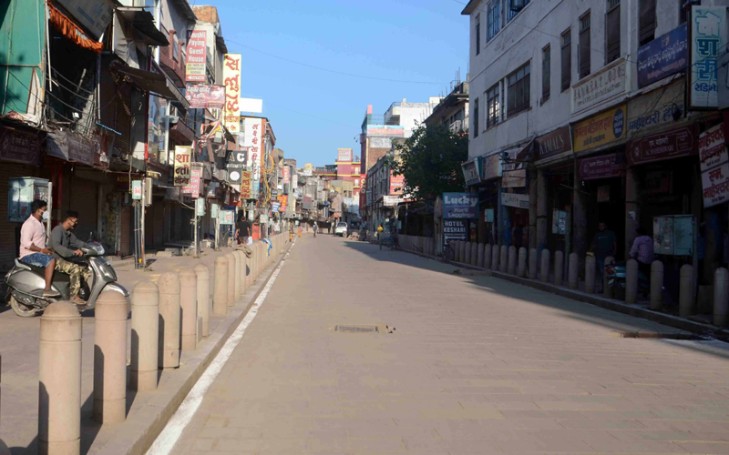 Glimpse of lockdown in Varanasi