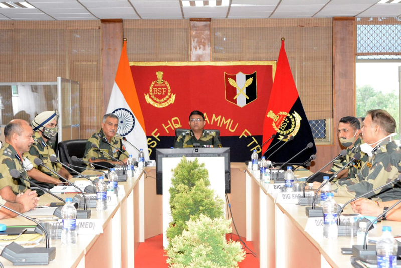 Director General BSF Rakesh Asthana chairs security review meeting at Jammu Frontier