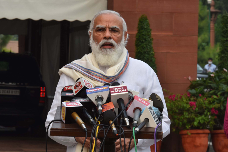 PM Modi addresses media ahead of the Monsoon Session at Parliament