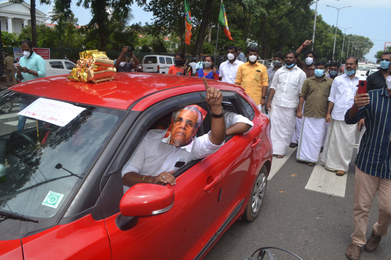 BJP protests in Kerala