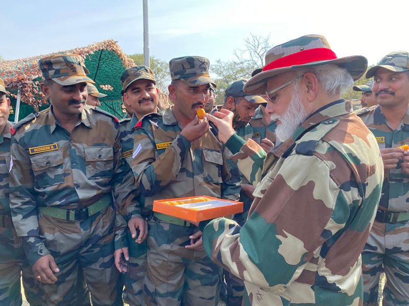 PM Modi celebrates Diwali with Army in Kashmir