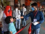 Lucknow: A medico collecting swab sample for Covid 19 test