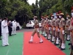 Visakhapatnam: Vice President, M Venkaiah Naidu inspecting Guard of Honour